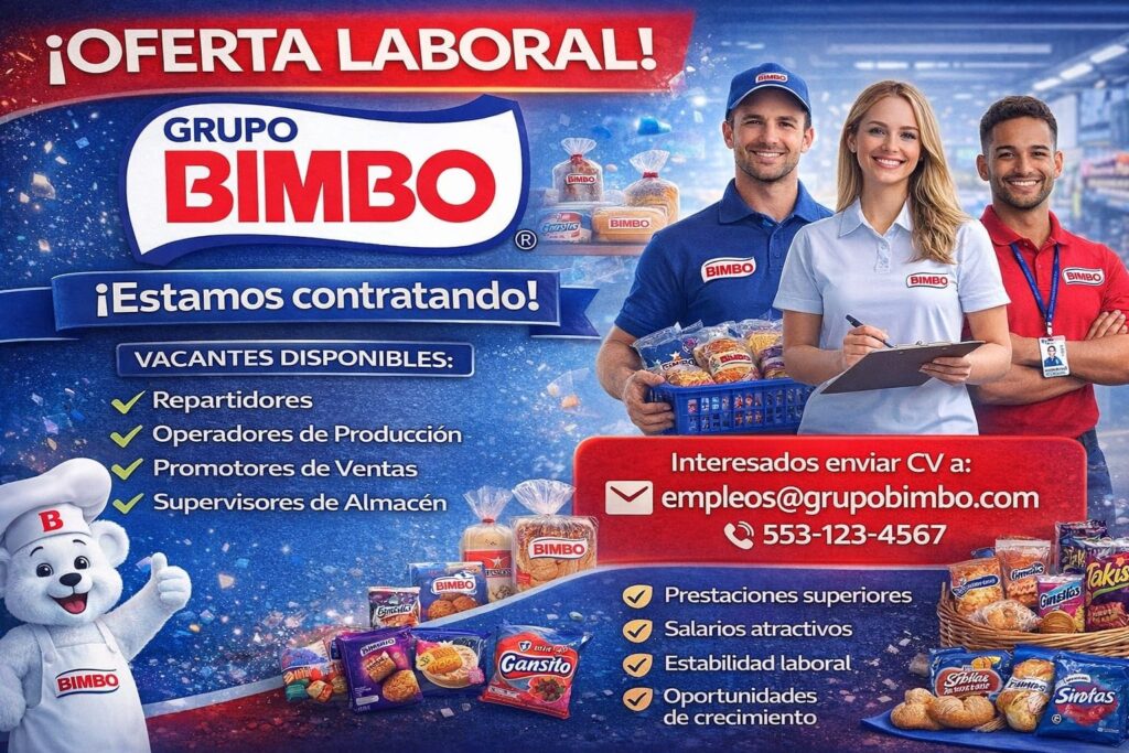 Vacantes Grupo Bimbo México 2026: Oportunidades Laborales y Cómo Postularte
