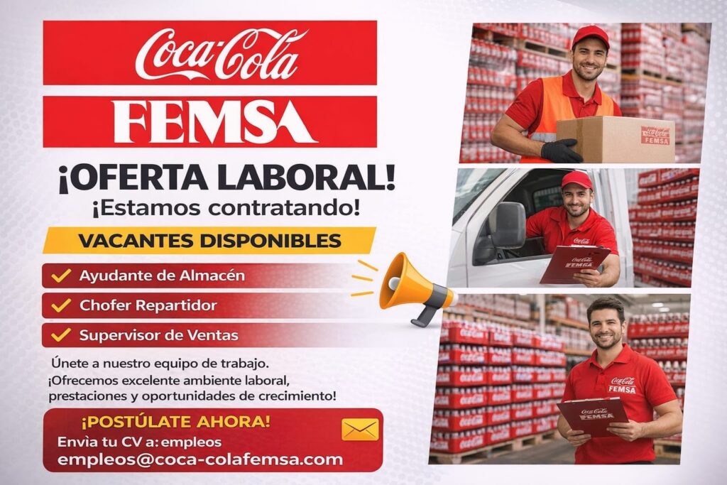 Coca-Cola FEMSA México, ofertas de empleo
